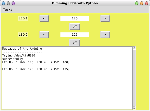 Bildschirmfoto des grafischen Benutzeroberflaeche